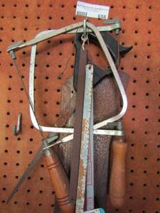 lot 656 image: Large lot of hand saws