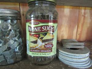 lot 674 image: mason jars of nuts, large washers, cotter keys, staples