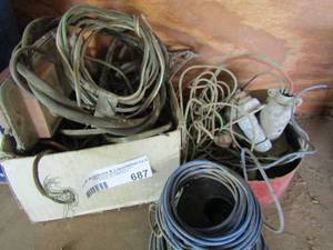 lot 687 image: lots of wire various kind