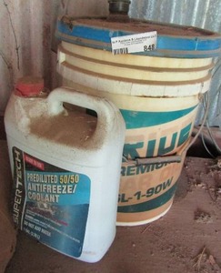 lot 848 image: Used bottles of antifreeze