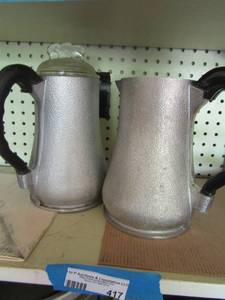 lot 417 image: Guardian service drink pictures qty 2 one has glass lid, aluminum
