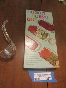 lot 337 image: slice n serve set in original box, ladle