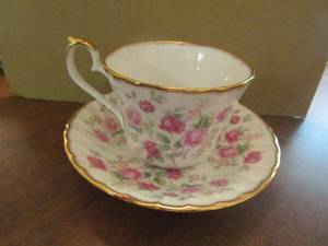 lot 372 image: royal Kendal bone China cup and tea plate