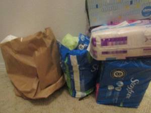 lot 75 image: Stayfree maxi pads, tissue always pads and ultra underwear