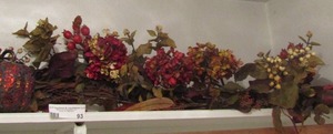 lot 93 image: fall flower arrangement approx. 5ft