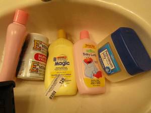 lot 126 image: baby magic, baby lotion, petroleum jelly, skin care