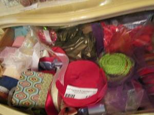 lot 134 image: bunch of ribbon and string