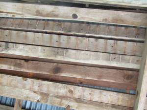 lot 858 image: QUANITY OF 2X4S  8-12 FT LENGTH ( presently stored in rafters of barn)