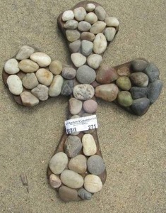 lot 271 image: rock stone cross 16x12