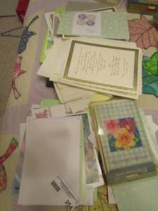 lot 254 image: large lot of holiday and birthday cards with envelopes