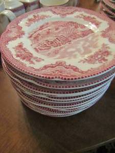 lot 154 image: Johnson Brother dishes includes-- 14 bread saucers-- 12 dinner plates-- 8 salad plates