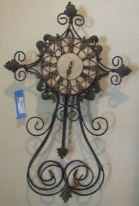 lot 11 image: Metal Design Clock wall dcor 30 X 20