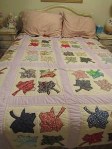 lot 114 image: full size bed frame head board footboard and side rails