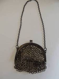 lot 572 image: meshmetal purse