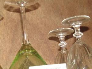 lot 157 image: 6 various size wine glasses