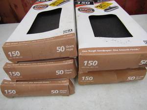 lot 51 image: Gator SANDPAPER  50 sheets, 411- qty 5 all new