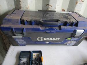 lot 83 image: Kobalt tool box, blue and black -- empty