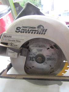 lot 84 image: Craftsman router electric, craftsman sawmill saw, unknown working condition