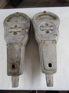 lot 94 image: Vintage parking meters qty 2