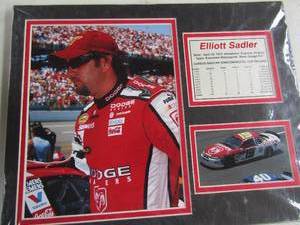 lot 99 image: Elliot Sadler, Jeff Burton posters qty 2 per