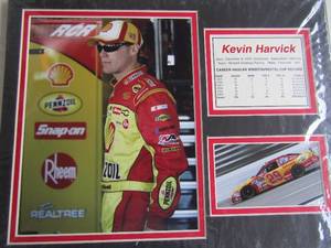lot 101 image: Clint Bouwer, Kevin Harvick poster boards qty2 per 1411