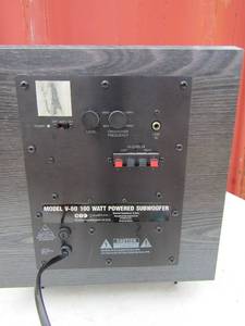 lot 153 image: BIC subwoofer Model V-80, 100 watt, unknown working condition