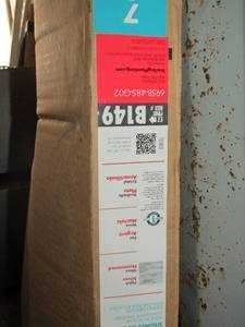 lot 160 image: Sterling deluxe 5660 double framed sliding silver shower glass door NIB