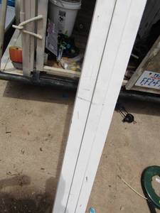 lot 182 image: 3 pieces of white thick wood for trim use