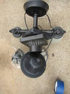 lot 201 image: 2 wall light fixtures seem to be new but out of original packaging  qty 2