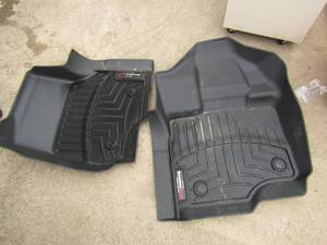 lot 206 image: 2 black wet dry truck floor mats, new