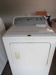 lot 222 image: Maytag dryer unknown working condition dirty on the outside clean on the inside