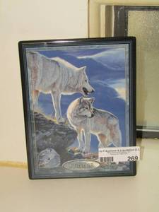 lot 269 image: seasons of the wolf hanging wall art