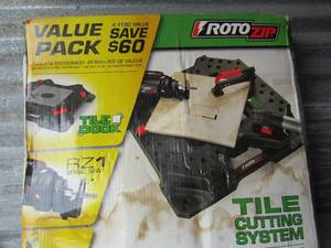lot 286 image: Roto zip tile dock NIB- RZ1, tile cutting system