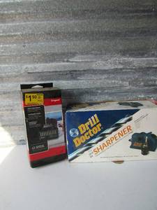 lot 301 image: Legrand 108 combo module - Drill doctor drill bit sharpener NIB