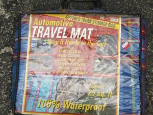 lot 352 image: Automotive travel mat, 100% water proof NIP, size 25sq ft.