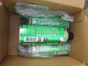 lot 419 image: can of flex seal liquid, 3 cans of corrosion inhibitor Sp- 400