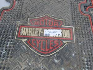 lot 434 image: Harley Davidson floor mats qty 2