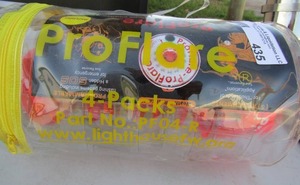 lot 435 image: pro flares red lights safety lights qty 5