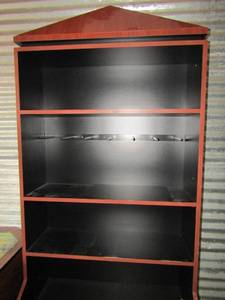 lot 451 image: Solid shelf with 3 tier units plus bottom storage 74X36X24 HEAVY