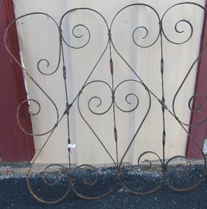 lot 52 image: 4 tier type metal wall art, 3534 12