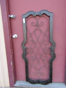 lot 60 image: 4921 wooden framed metal wall dcor
