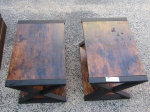lot 73 image: Small Dcor Stools qty 2 both are 121812