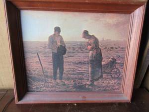 lot 119 image: ART - Man and Women Praying in Fields - 1923