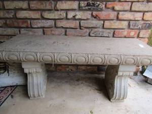 lot 900 image: 17x41x16 solid concrete bench