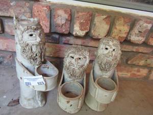 lot 923 image: 3 moon man sand man potter platters