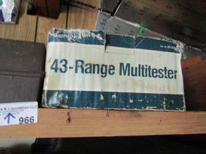 lot 966 image: craftsman router bit set and hard hat