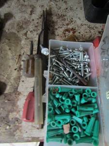 lot 988 image: misc.. Screw and files and screw drivers and more