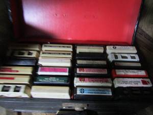 lot 993 image: 8 track cassette box with cassette tapes