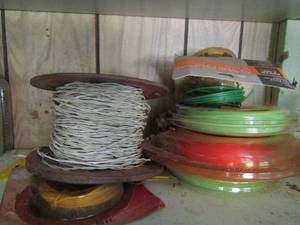 lot 999 image: weed eater line and phone wire