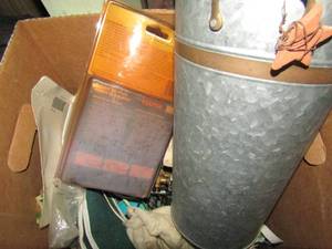 lot 1020 image: ratchet tie downs, metal bucket and more